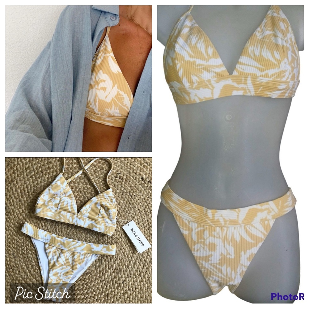 Zulu & Zephyr Yellow Bikini Set Swimwear